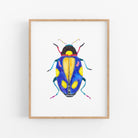 a picture of a bug on a white wall