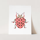 a card with a picture of a ladybug on it