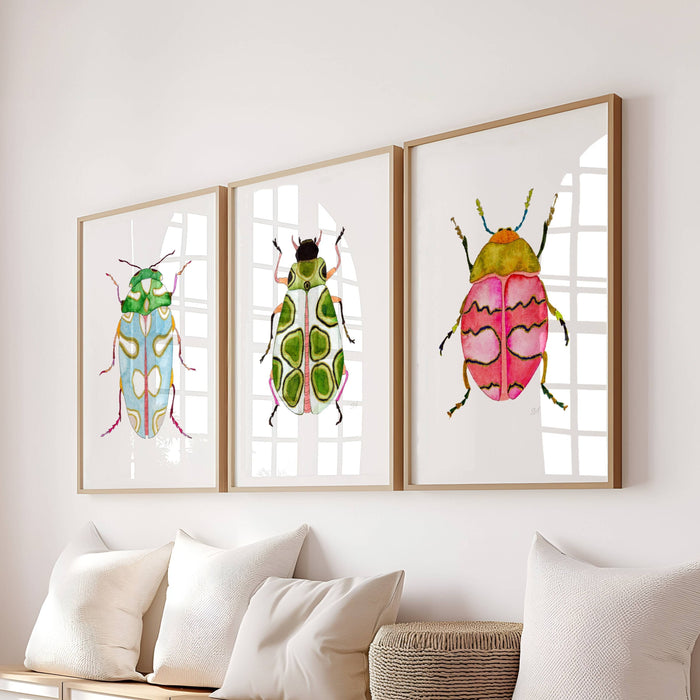 Beetles ~ Print Set of 3