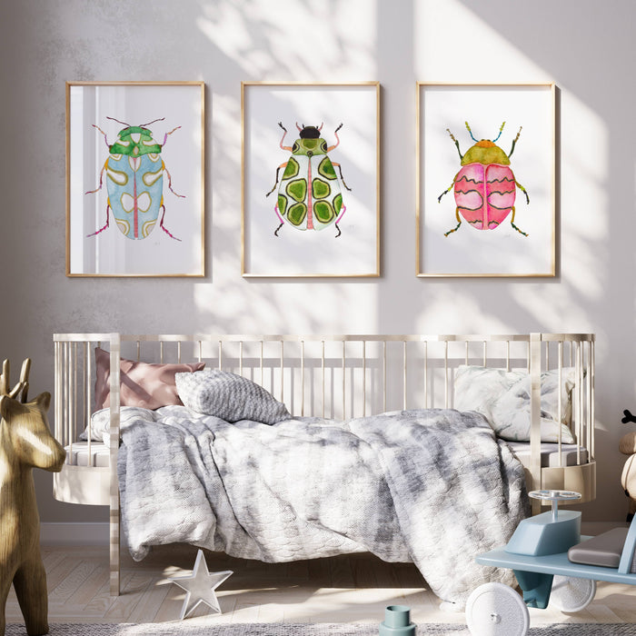 Beetles ~ Print Set of 3