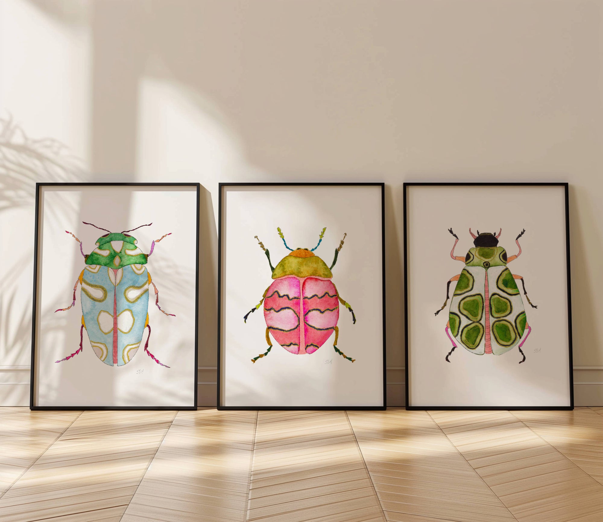 Beetles Forever ~ Print Set of 3