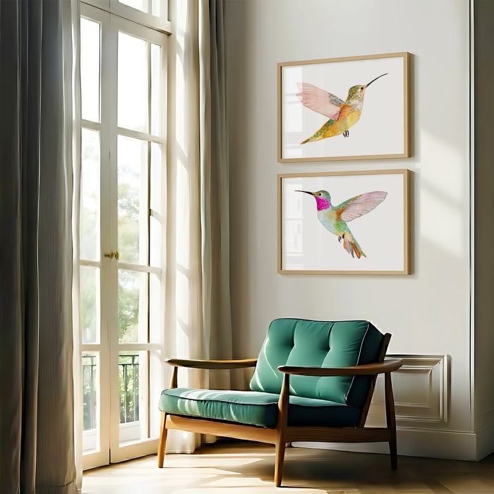 Hummingbirds ~ Print Set of 2