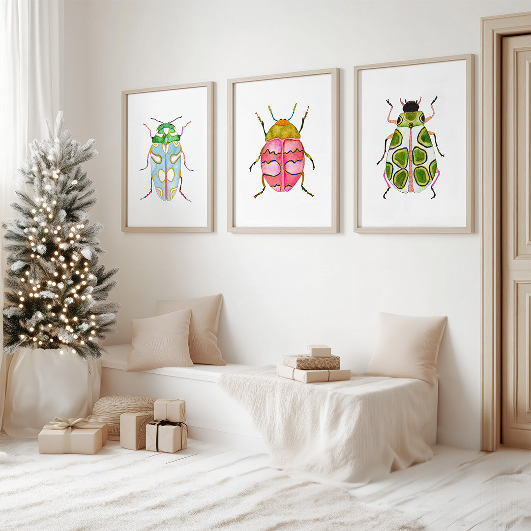 Beetles Forever ~ Print Set of 3