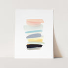 a card with a watercolor painting on it