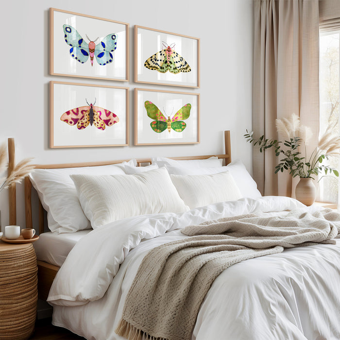 Moths To A Flame ~ Set of 4