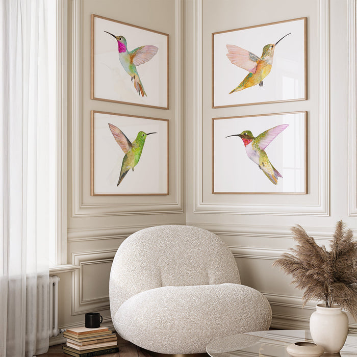 Hummingbirds ~ Set of 4