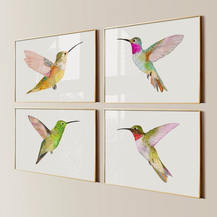 Hummingbirds ~ Set of 4