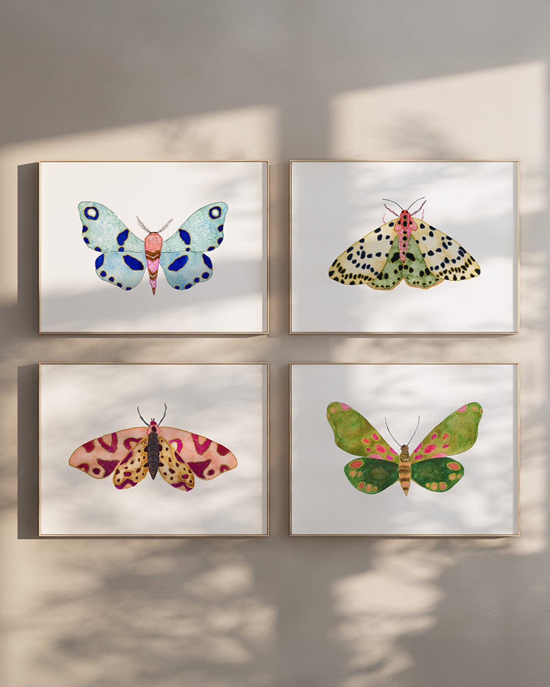 Moths To A Flame ~ Set of 4