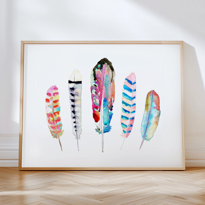 5 Feathers - Set of 4