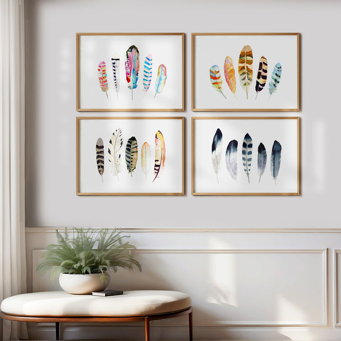 5 Feathers - Set of 4