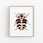 a picture of a bug on a white wall