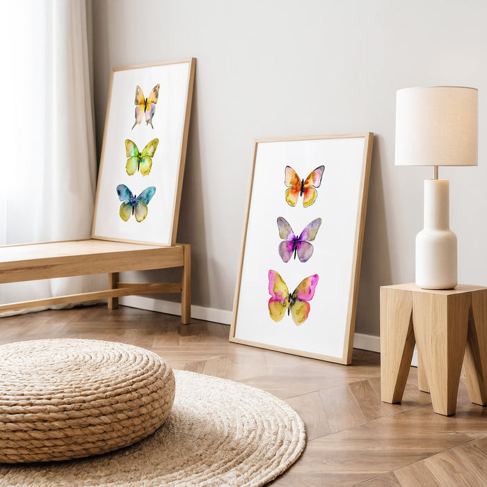 6 Butterflies - Print Set of 2