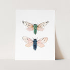 a card with a picture of a bug and a bug on it