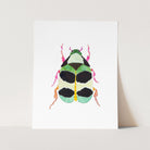 a card with a picture of a bug on it