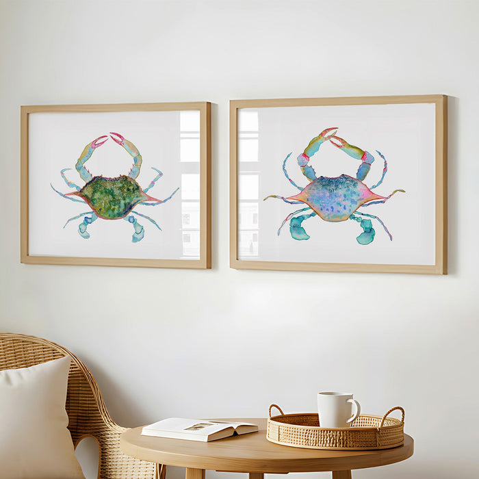 Blue Crabs - Art Print Set of 2