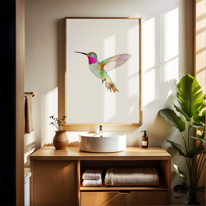 Broad-Tailed Hummingbird (Vertical Orientation)