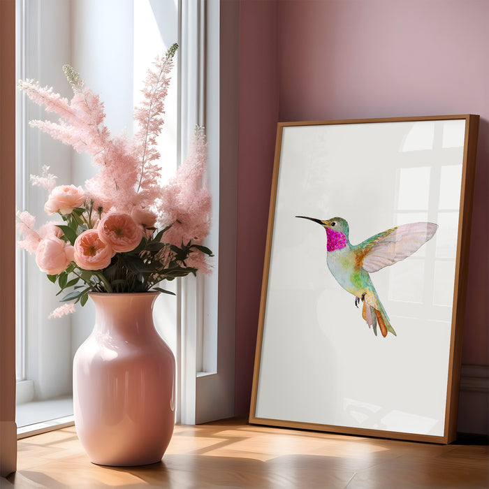 Broad-Tailed Hummingbird (Vertical Orientation)