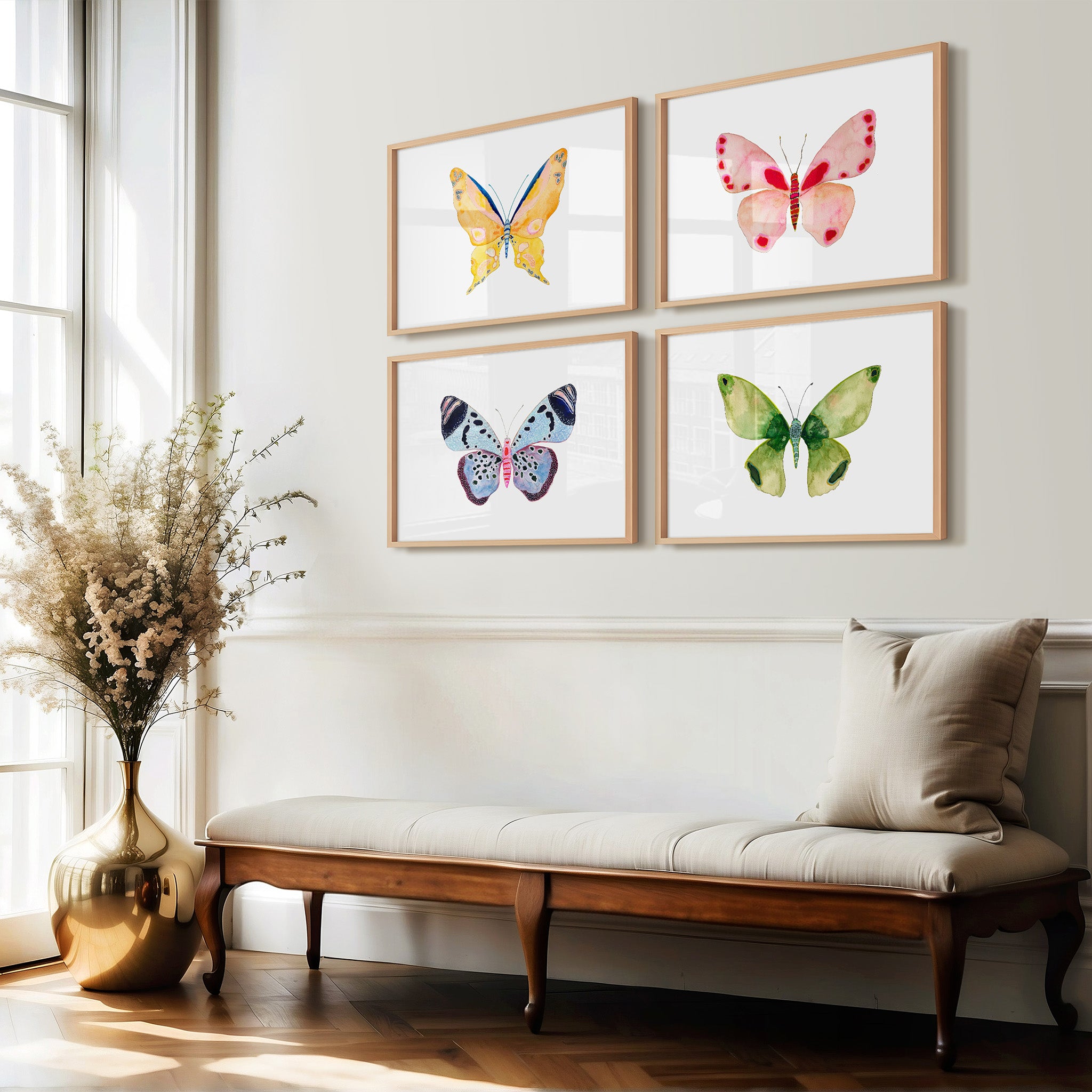 Butterflies Set of 4 Art Prints – Snoogs & Wilde
