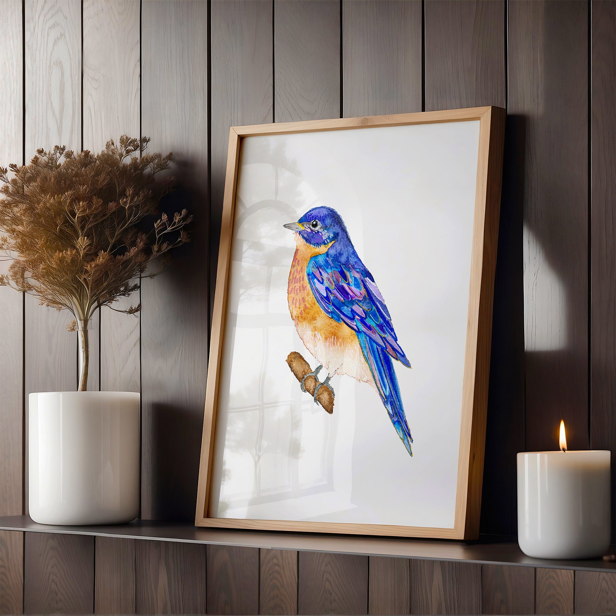 Eastern Bluebird Art Print – Snoogs & Wilde