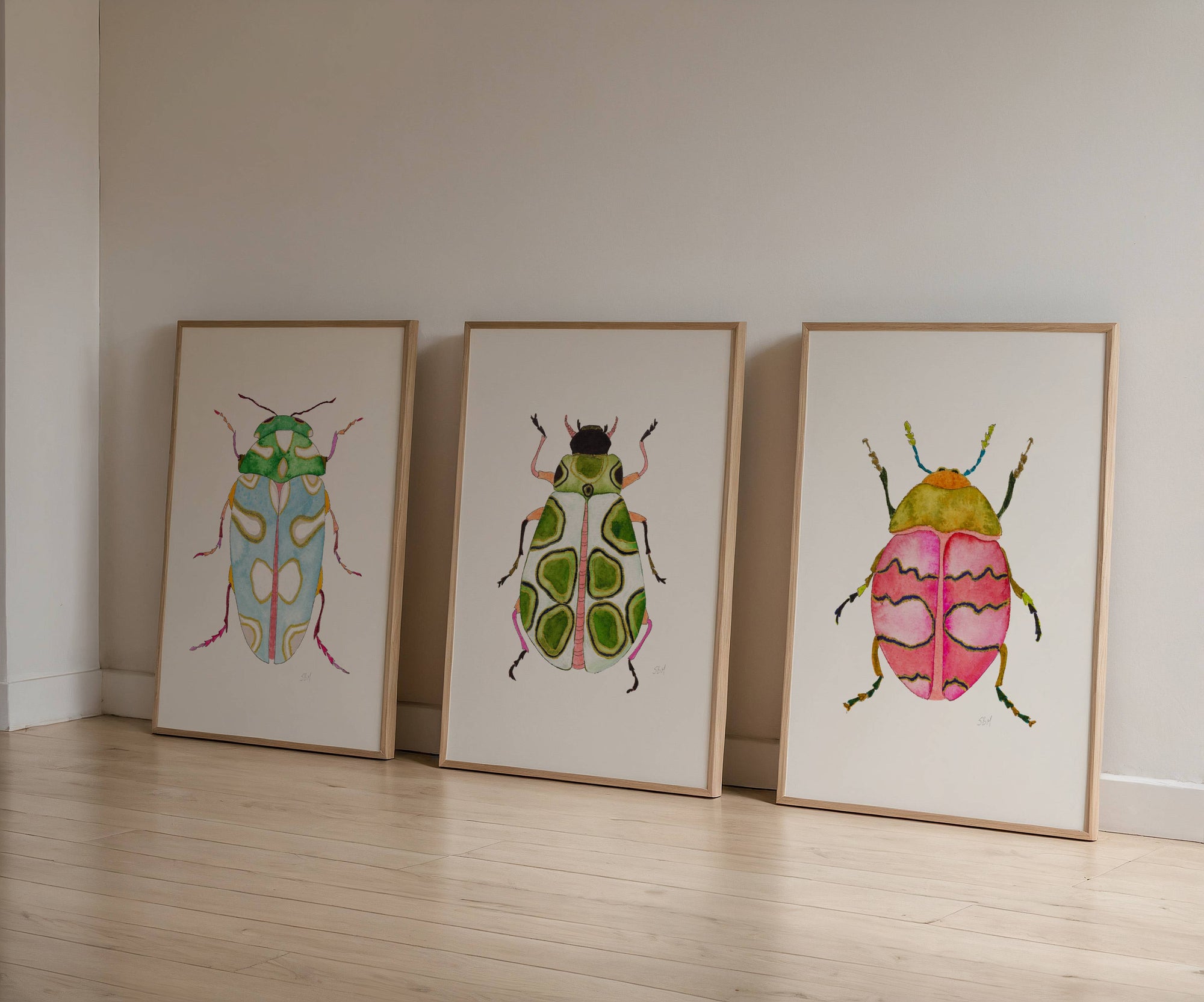 Beetles Forever ~ Print Set of 3