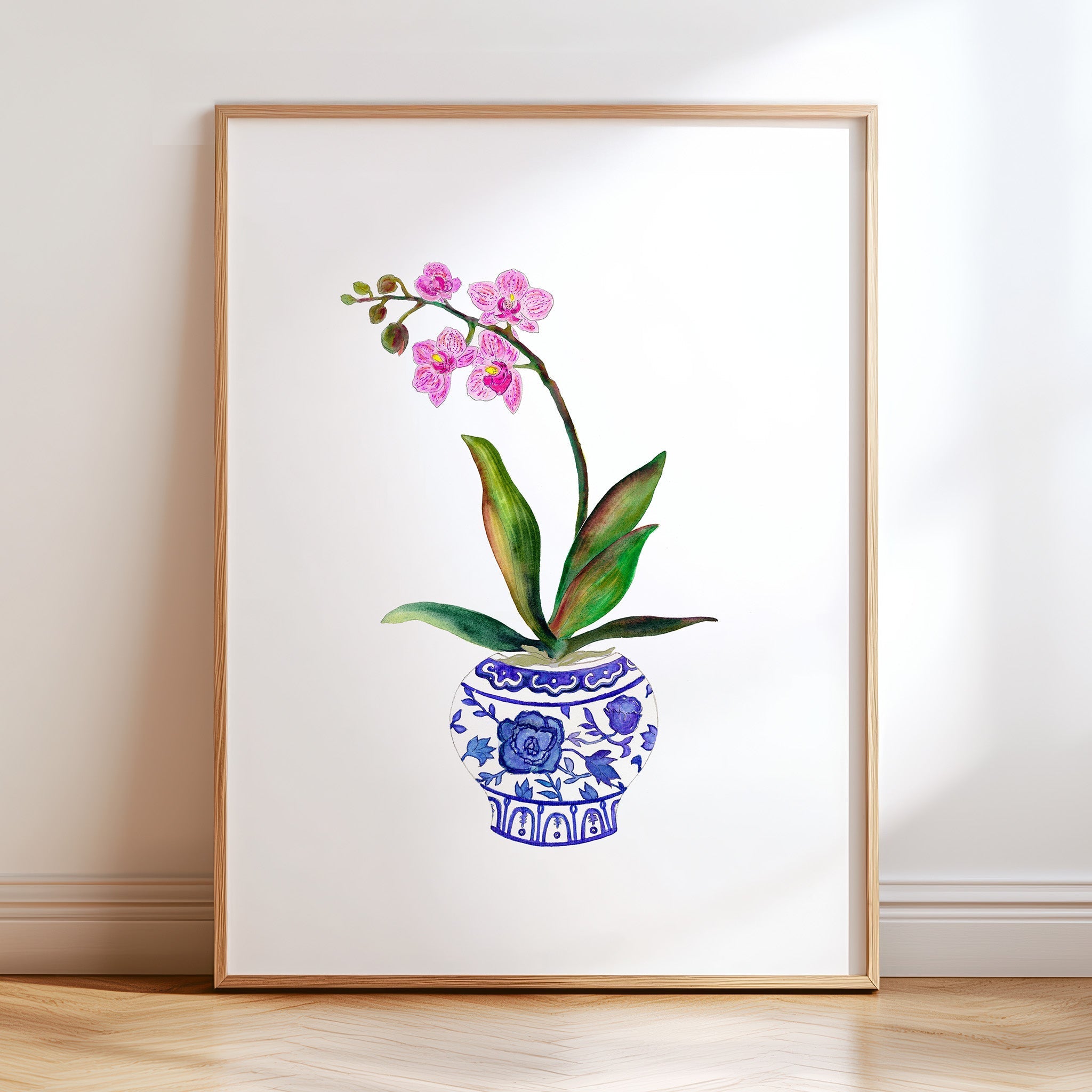 Pink Orchid Art Print – Snoogs & Wilde