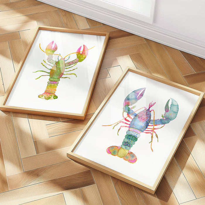 Lobsters - Art Print Set of 2