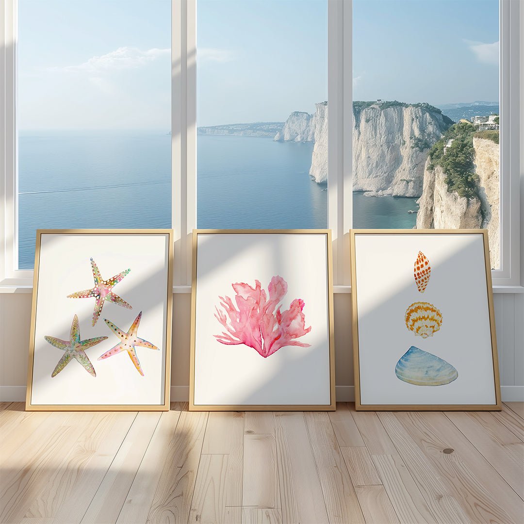 Coastal Decor Pink Coral Art Print – Snoogs & Wilde