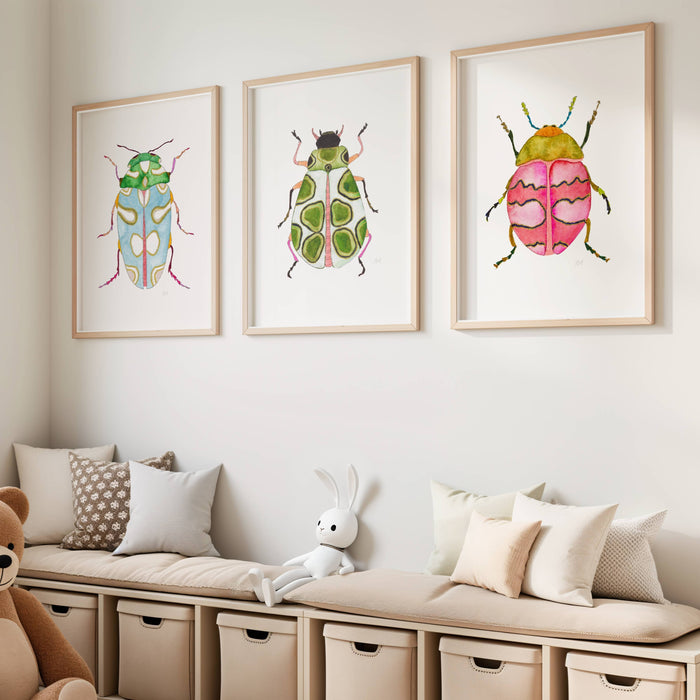 Beetles ~ Print Set of 3