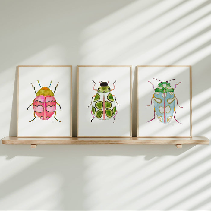 Beetles ~ Print Set of 3