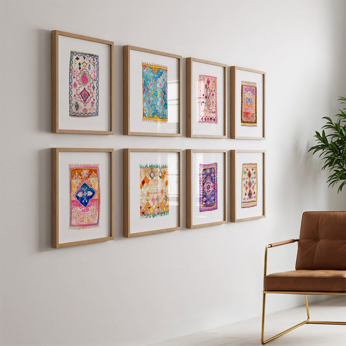 Rugs - Set of 8 Art Prints