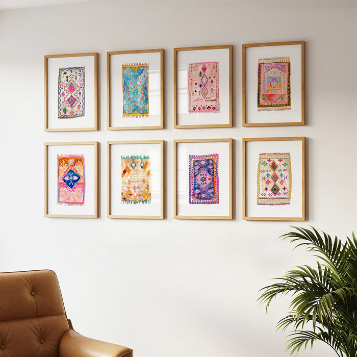 Rugs - Set of 8 Art Prints