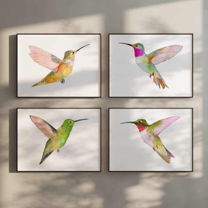 Hummingbirds ~ Set of 4