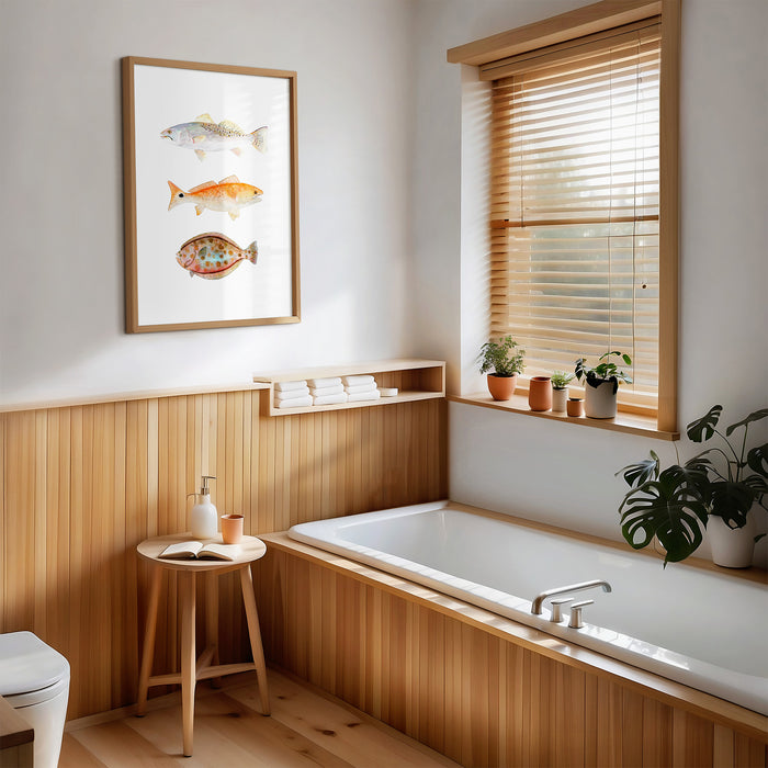 Texas Grand Slam - 3 Fish Art Print