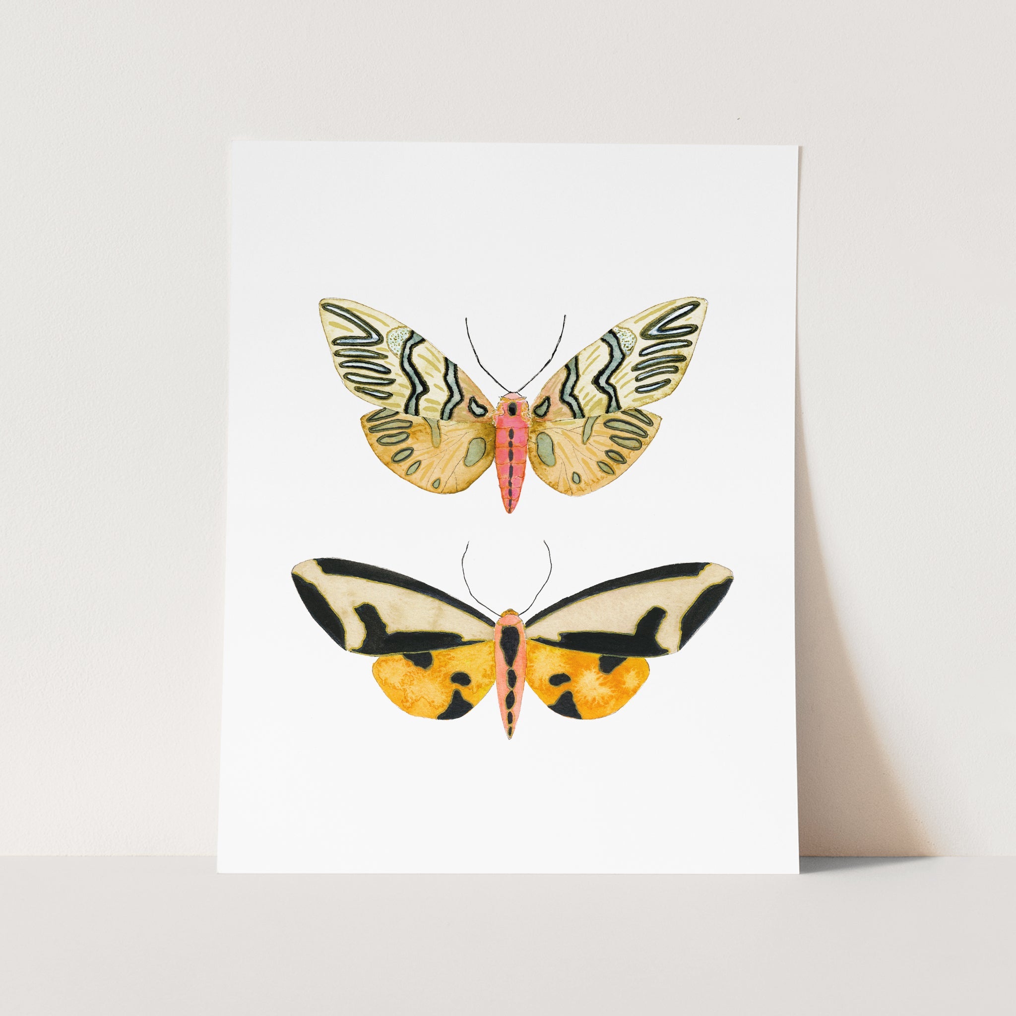 a card with two butterflies on it