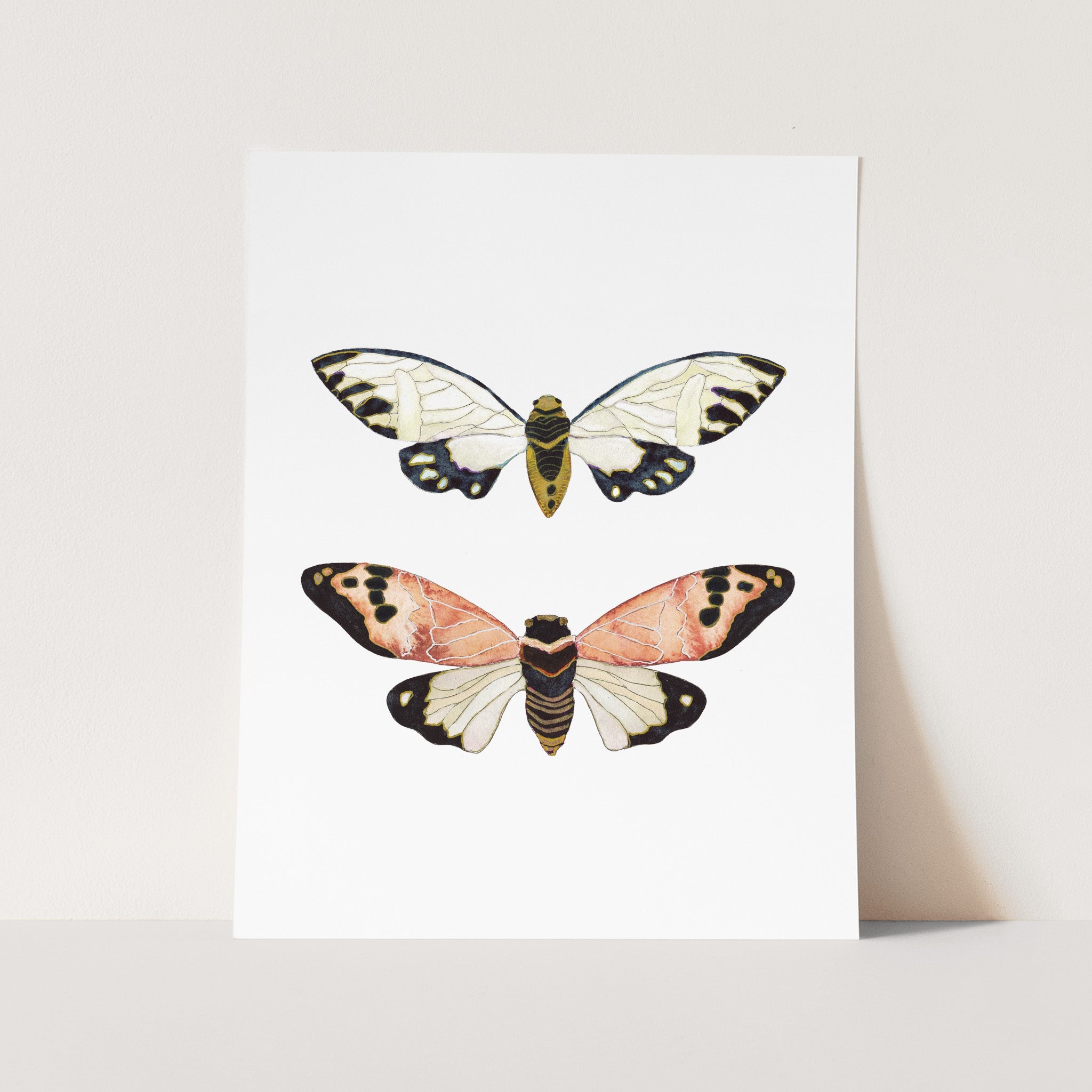 a card with two butterflies on it