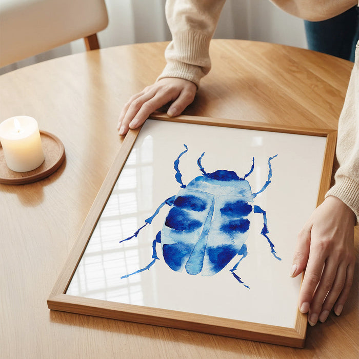 Indigo Beetles ~ Print Set of 2