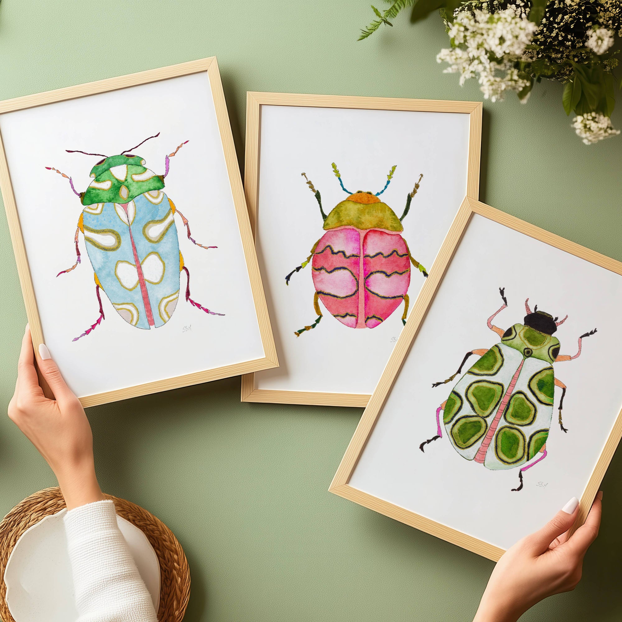 Beetles Forever ~ Print Set of 3