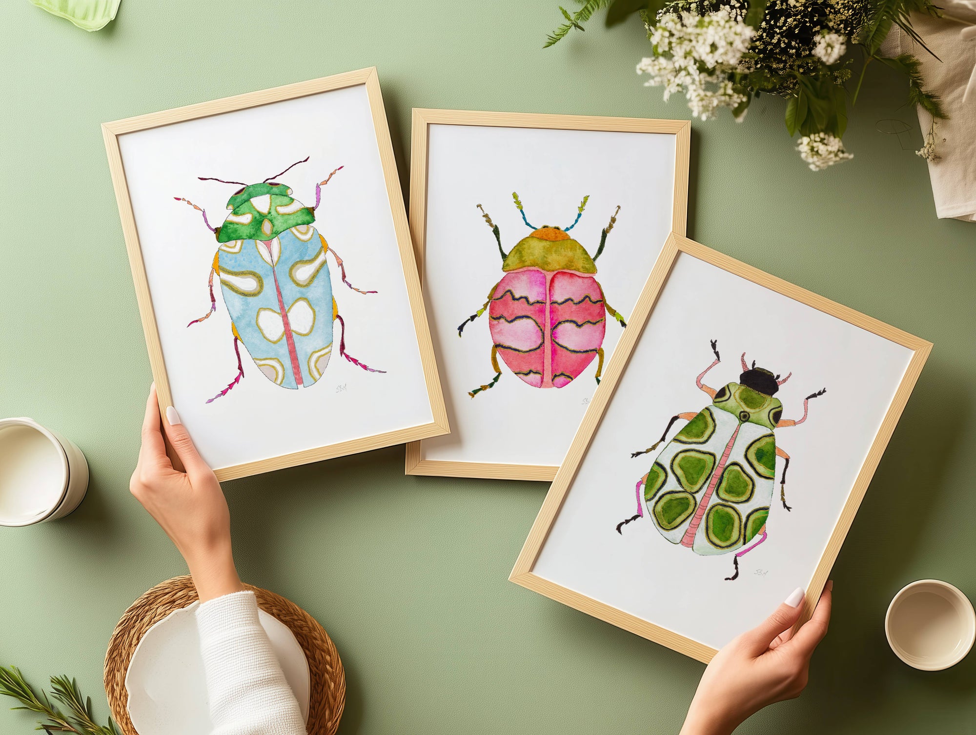 Beetles Forever ~ Print Set of 3