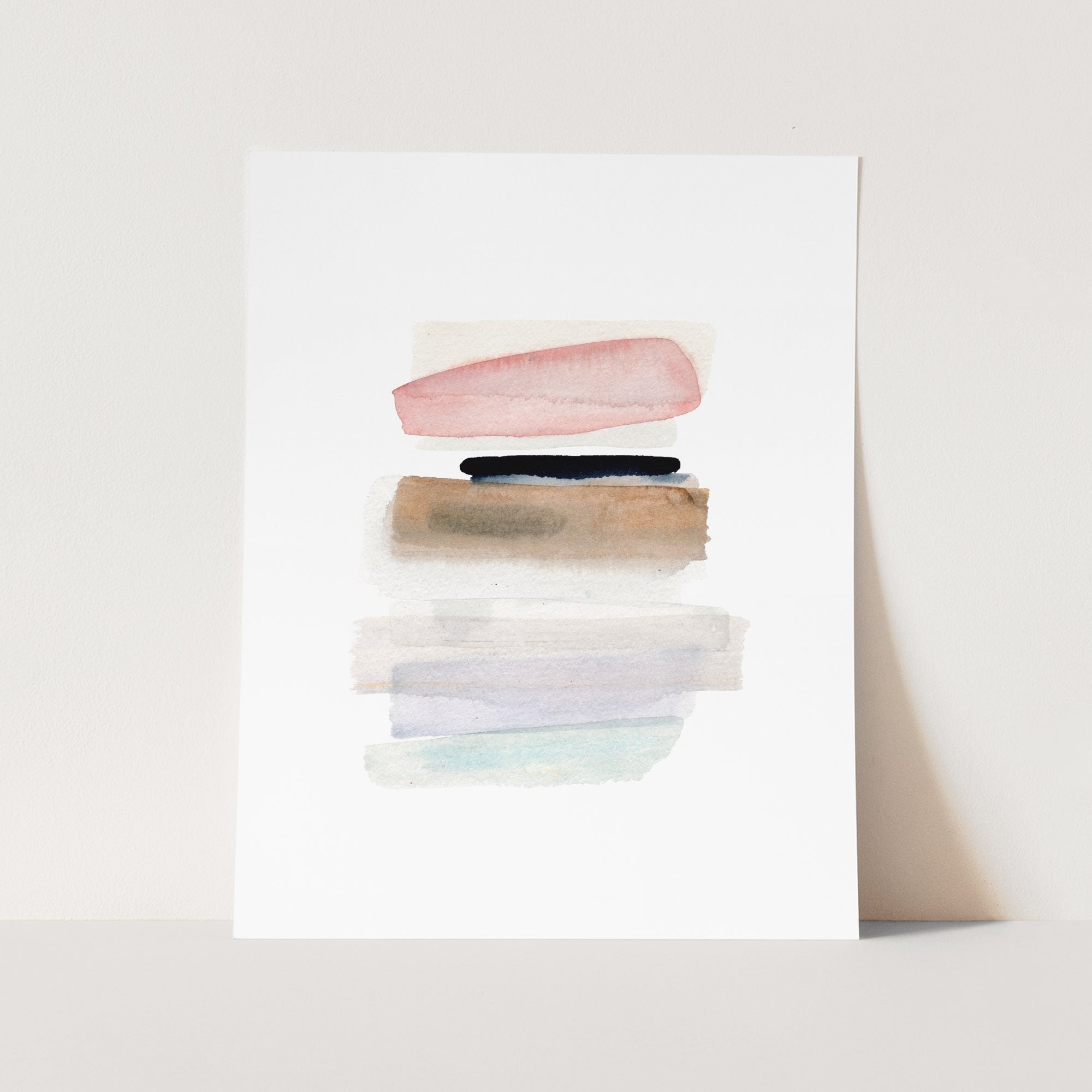 a watercolor painting of a stack of books