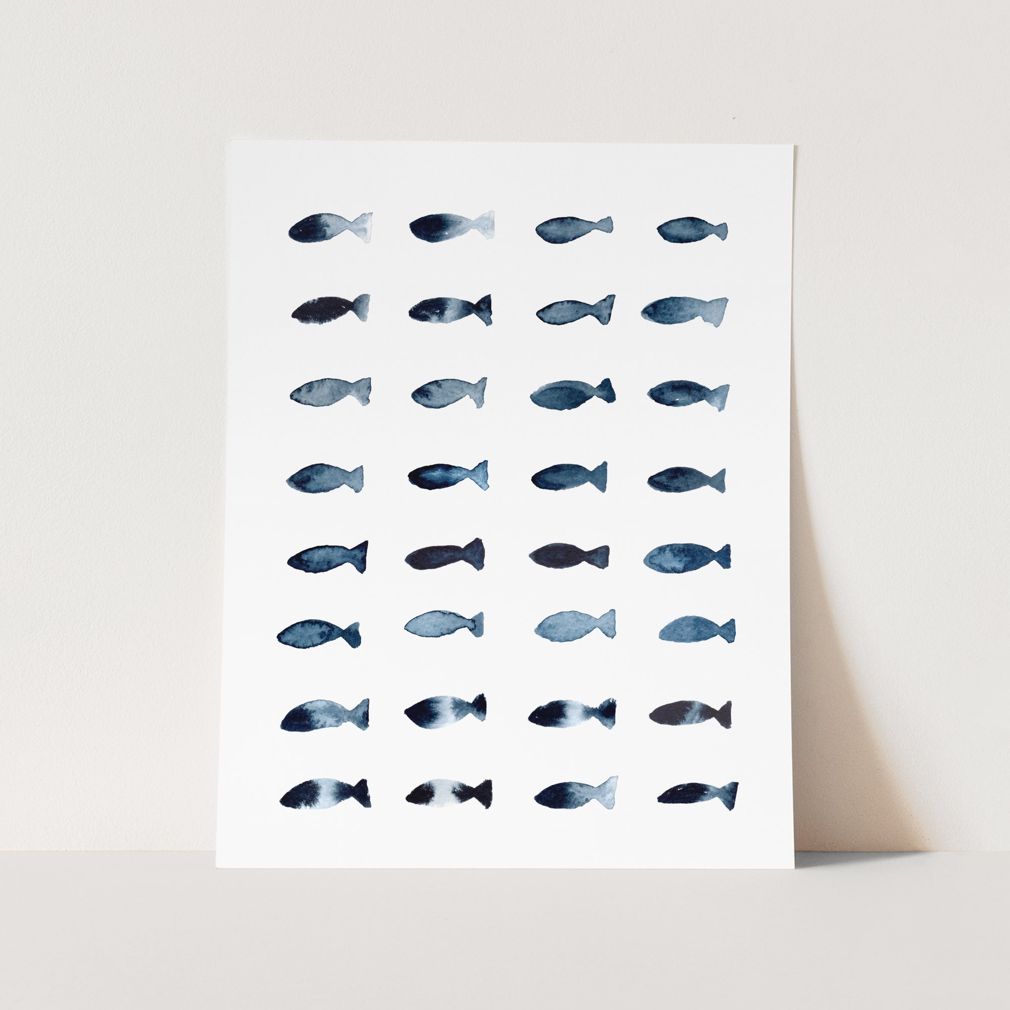 a picture of a bunch of fish on a white background