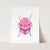 a picture of a pink bug on a white background