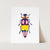 a picture of a colorful bug on a white background