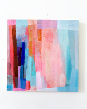 Colorblock No. 45 ~ 16” x16” Acrylic on Cradled Wood Panel