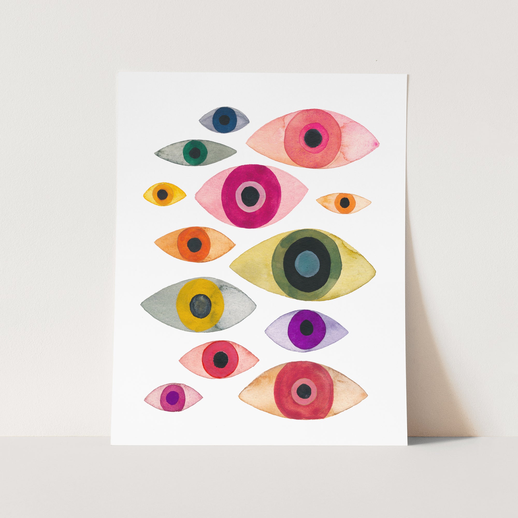 a card with a colorful fish design on it