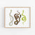 a picture of a snake and a snake on a white background