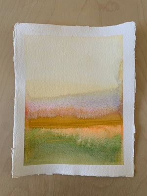 View No. 10 - 8"x10" - Acrylic Gouache on Handmade Paper